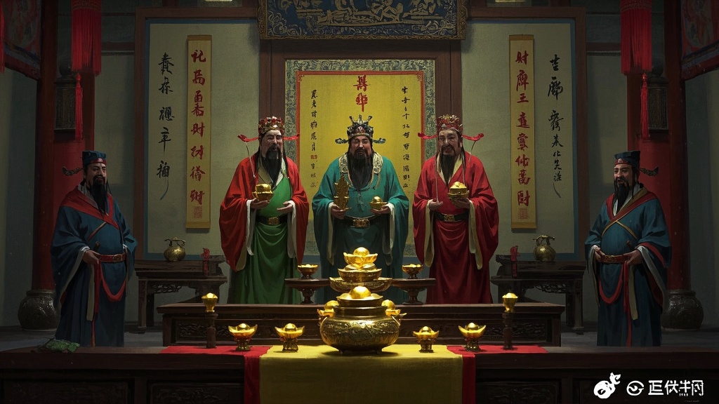 道家五路财神与开财库符助力春节财事